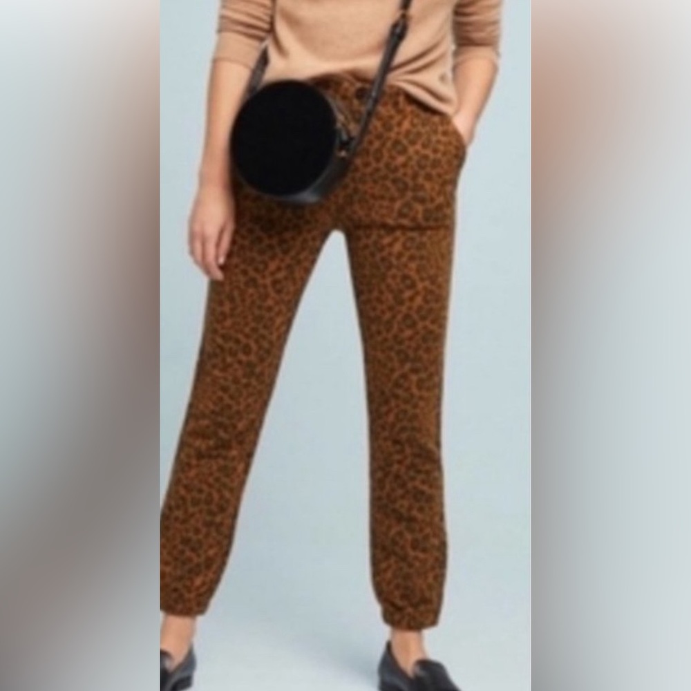 Anthropologie Sanctuary Cheetah Print Moto Joggers